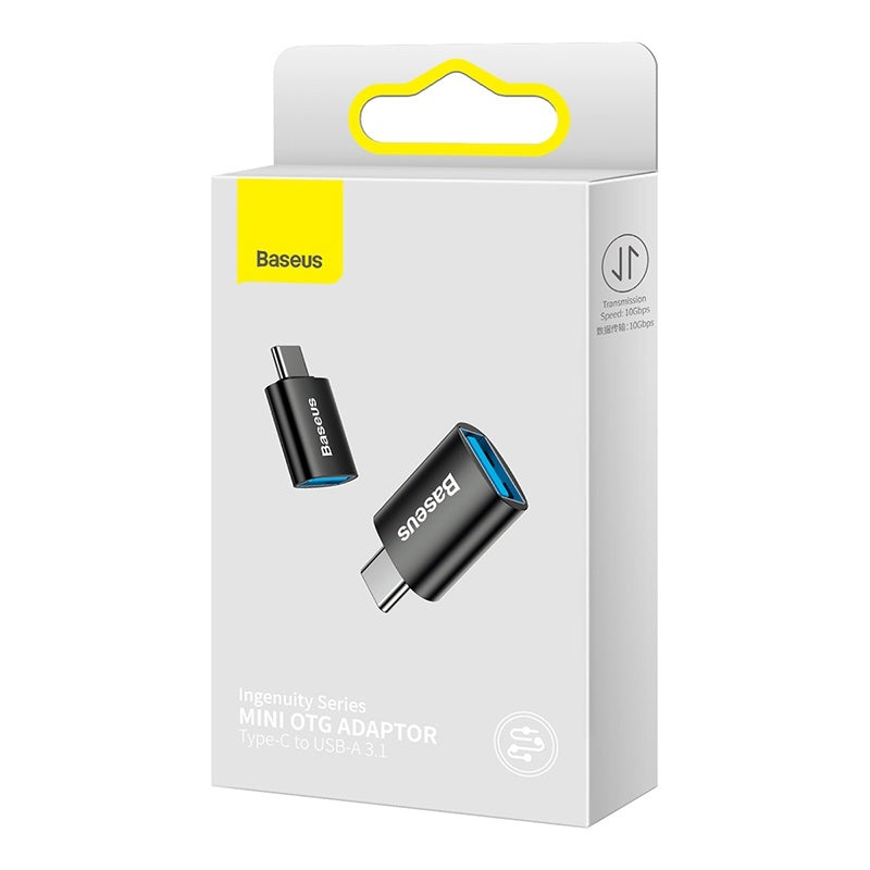 Adaptér Baseus Ingenuity USB-C (Male) na USB-A 3.1 (Female), OTG