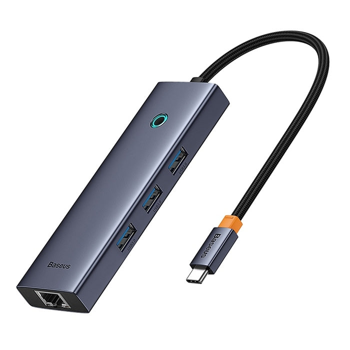 Baseus USB-C dokovacia stanica, 6v1, sivá