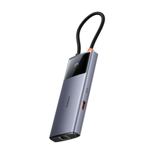 Baseus USB-C dokovacia stanica, 6v1, sivá