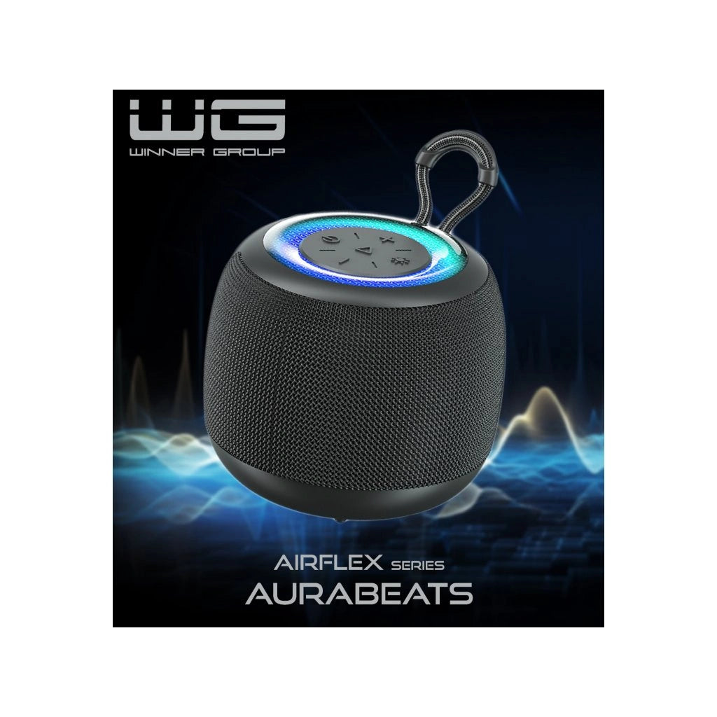 Bluetooth reproduktor Winner Group AirFlex AuraBeats, čierna