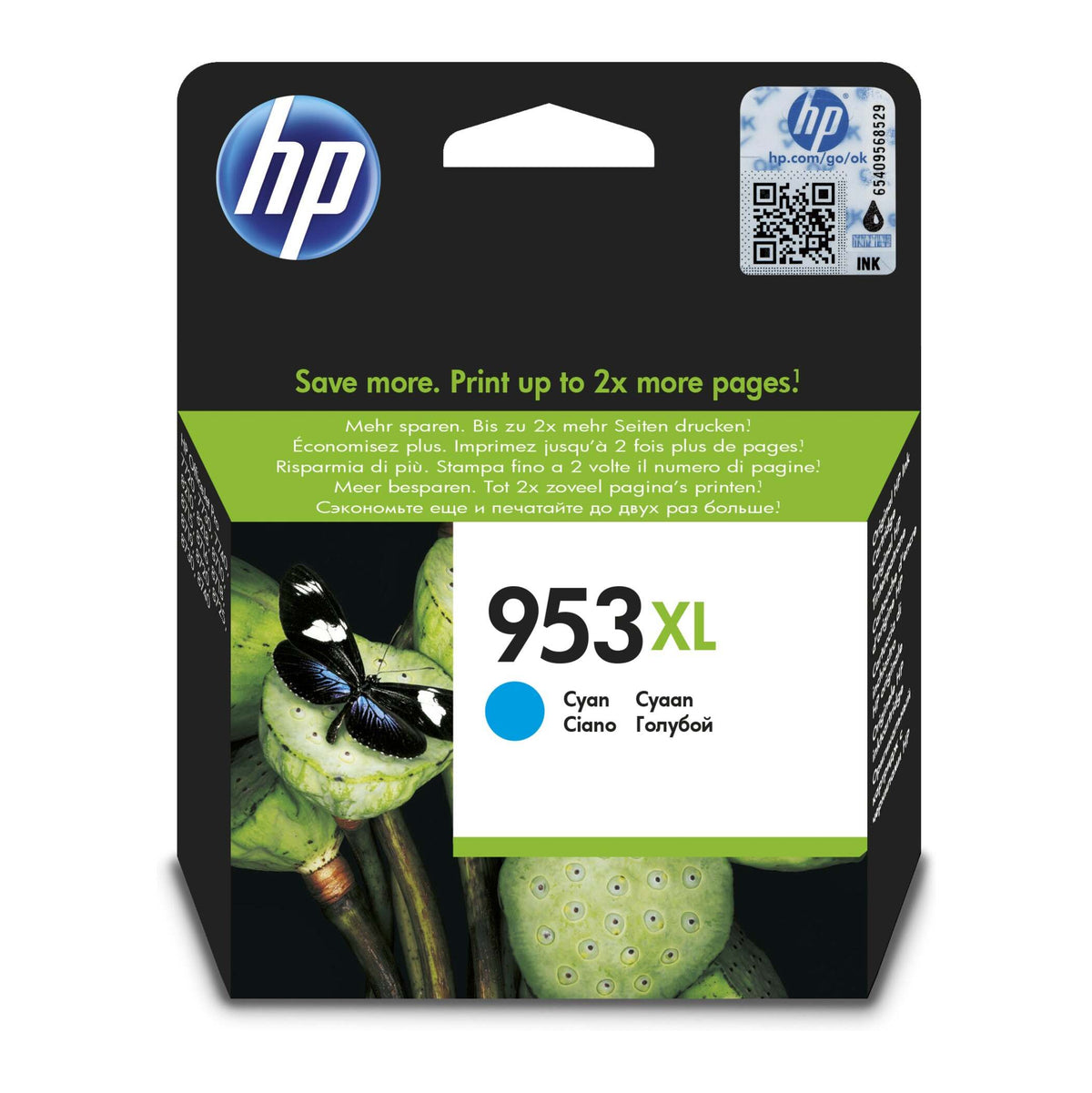 Cartridge HP F6U16AE, 953XL, azúrová POŠKODENÝ OBAL