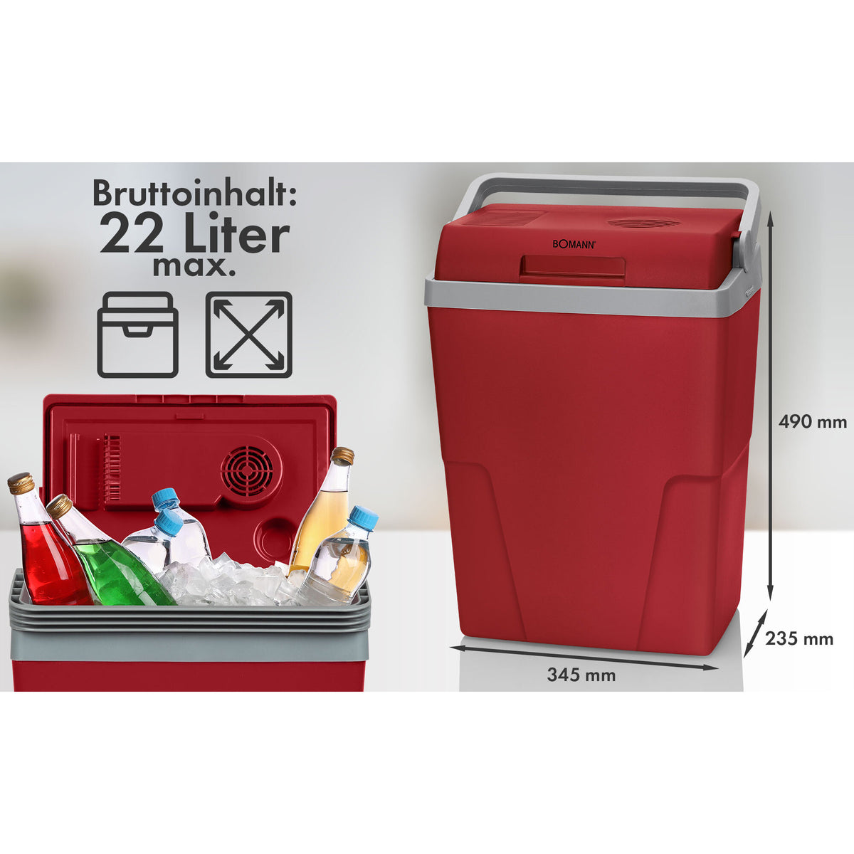 Chladiaci box BOMANN KB 6011.1 CB, 22 l