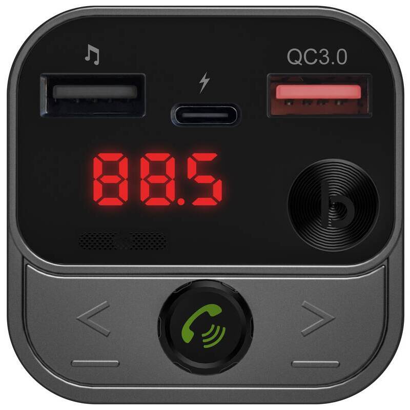 CONNECT IT InCarz Bluetooth transmitter, ANTRACITOVÝ