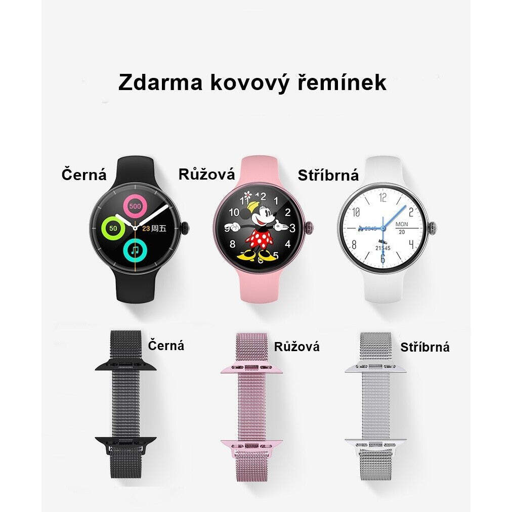 Dámske smart hodinky Immax Lady Music Fit, čierna JAVÉ ZNÁMKY POUŽITIA