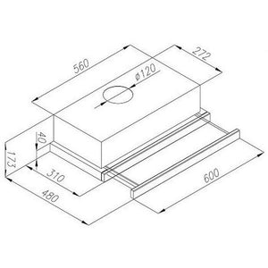 Digestor Guzzanti GSL 60 black VYBALENÉ