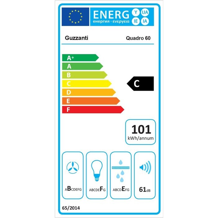 Digestor Guzzanti GZ Quadro 60 White