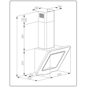 Digestor Guzzanti GZ Quadro 60 White