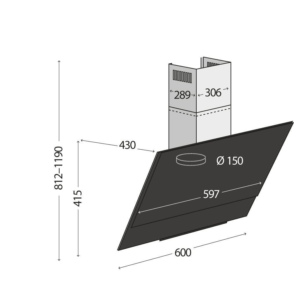 Digestor komínový Concept OPK5460DSN