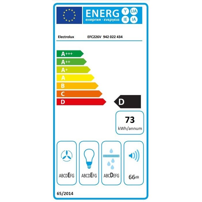 Digestor komínový Electrolux EFC226V