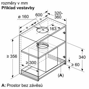 Digestor vstavaný Bosch DBB67AM60