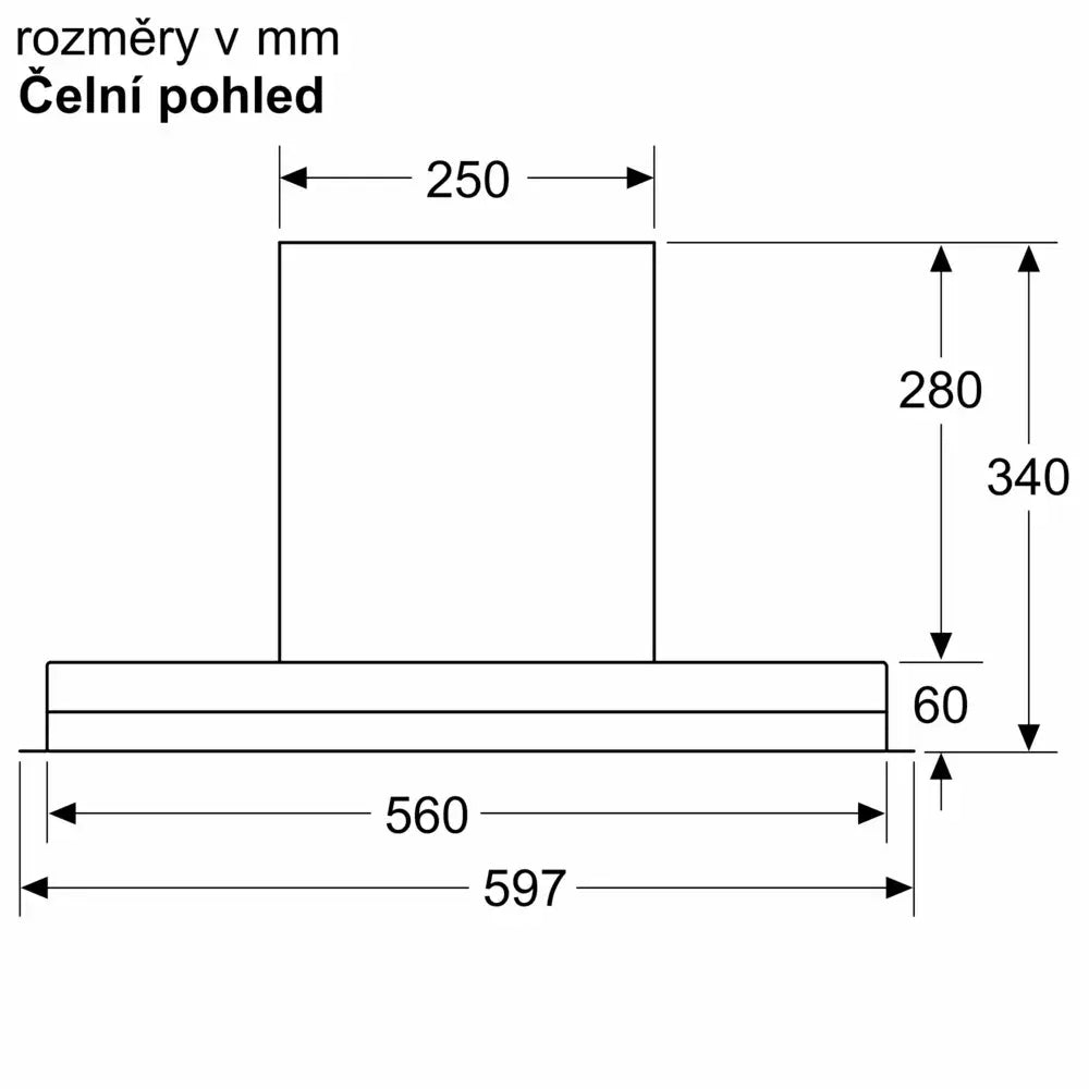 Digestor vstavaný Bosch DBB67AM60