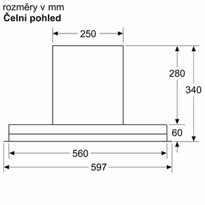 Digestor vstavaný Bosch DBB67AM60