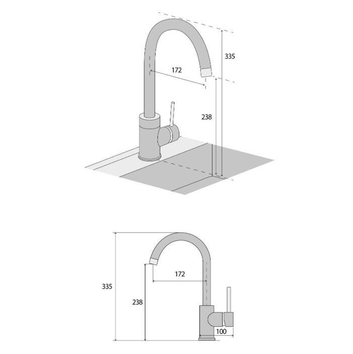 Drezová batéria Concept BDG3334BE, granit, béžová POŠKODENÝ OBAL