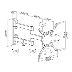 Držiak AQ Vision OKDR22R, 13"-42", 20kg, kĺbový VYBALENÉ