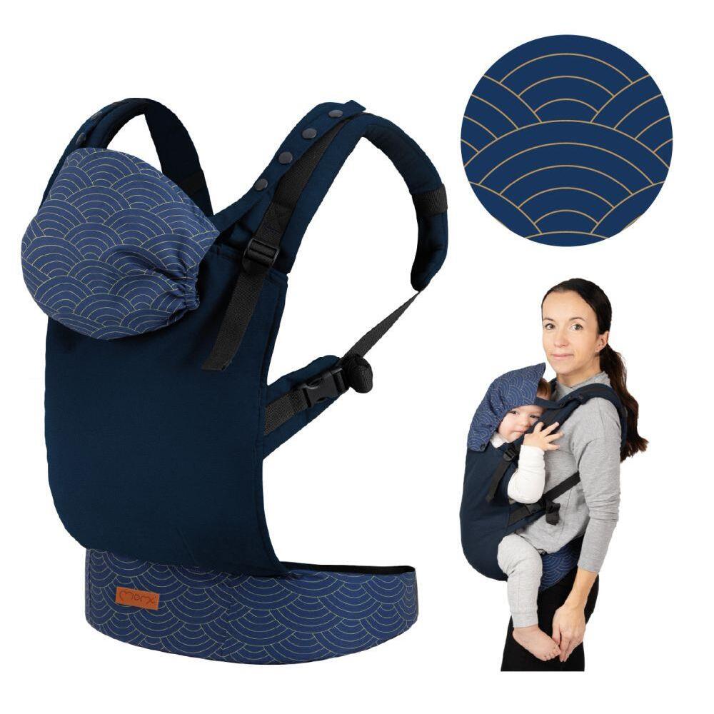 Ergonomické nosítko MoMi Collet, 2pozícia, do 20kg, modrá