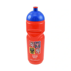 Fanúšikovský doplnok ČR - Športová fľaša - 600ml, červená