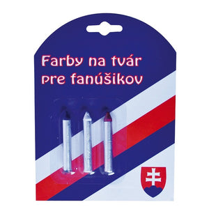 Fanúšikovský doplnok SK - Farby na tvár - 100% ekologické