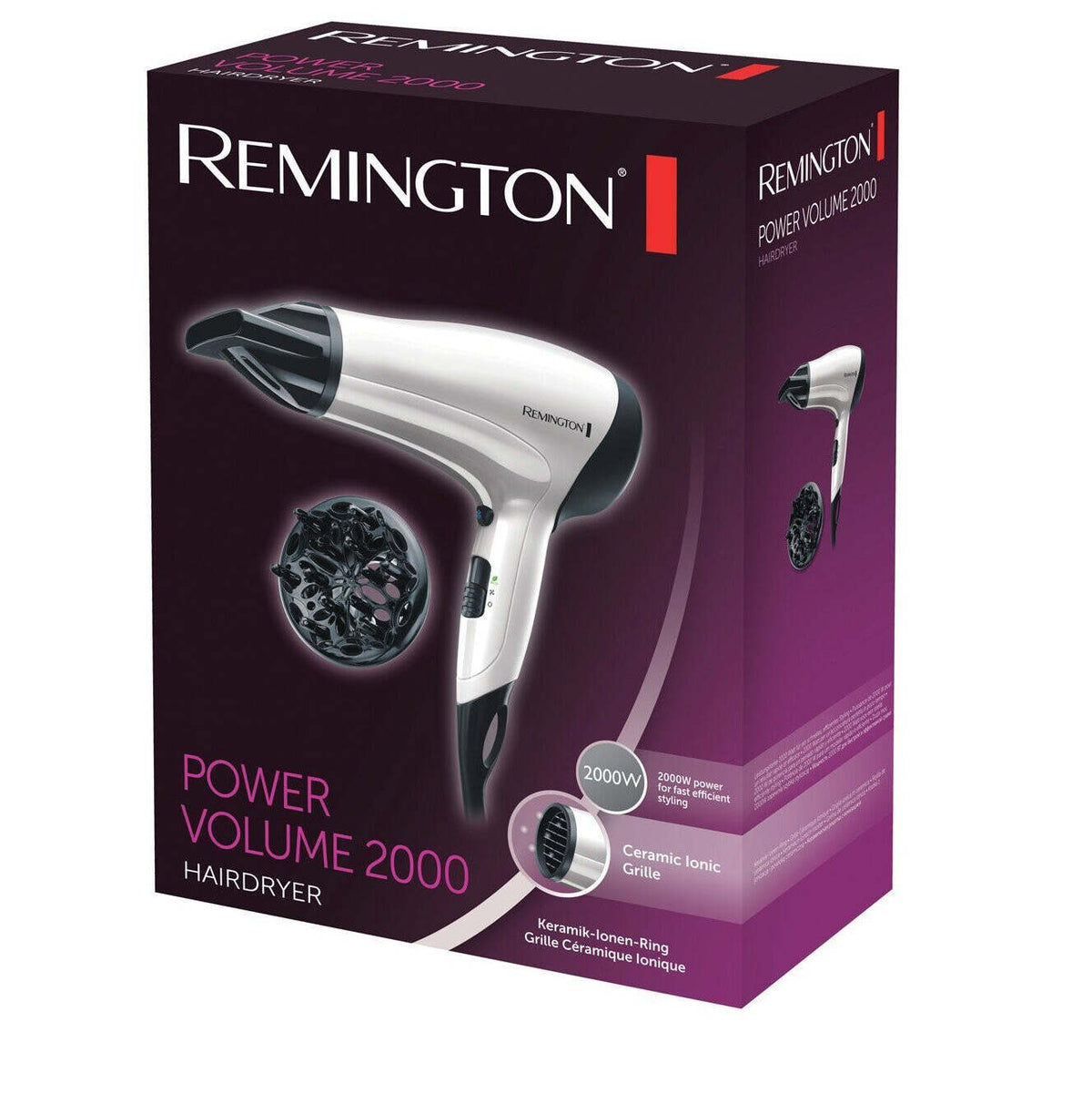 Fén Remington D3015 Power Volume Dryer, 2000W POŠKODENÝ OBAL