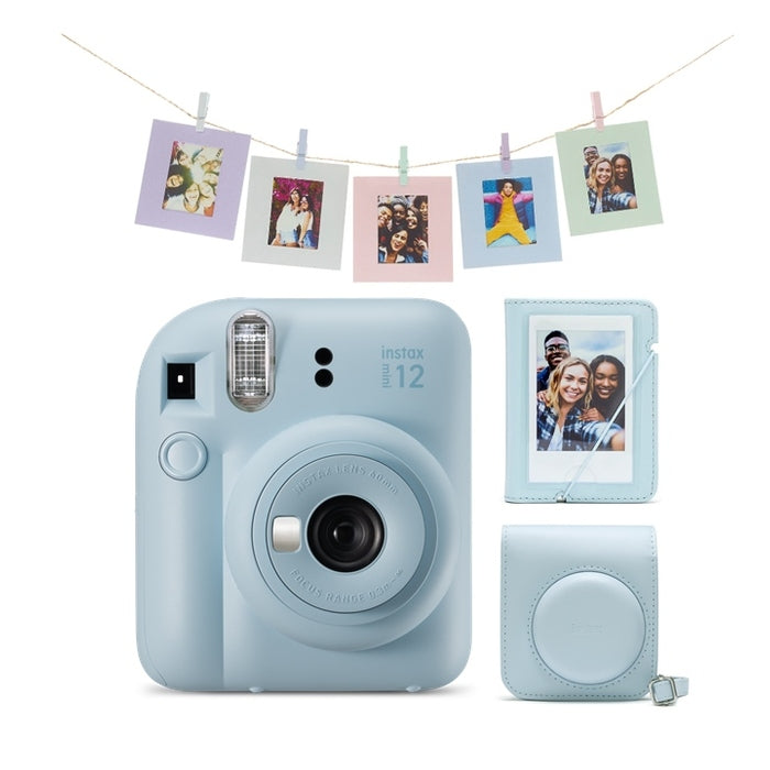 Fotoaparát Fujifilm Instax Mini 12, modrá + sada príslušenstva