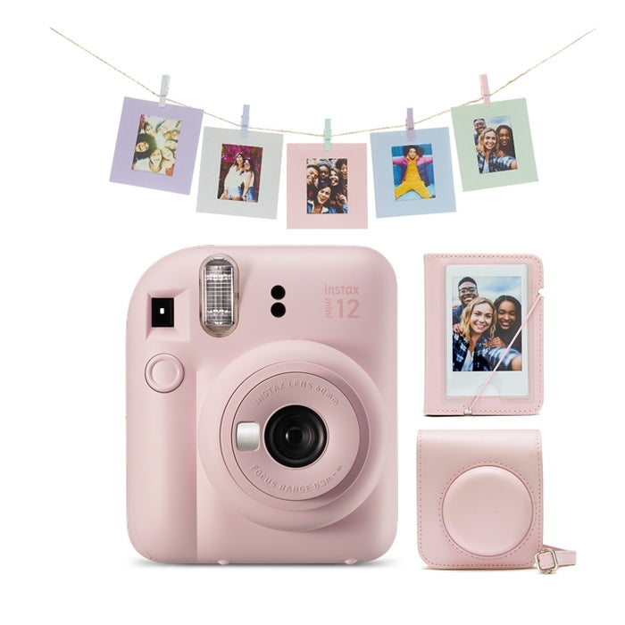 Fotoaparát Fujifilm Instax Mini 12, ružová + sada príslušenstva