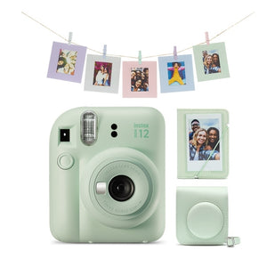 Fotoaparát Fujifilm Instax Mini 12, zelená + sada príslušenstva