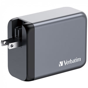 GaN nabíjačka Verbatim 200W, 2xUSB-C PD/USB-A QC 3.0