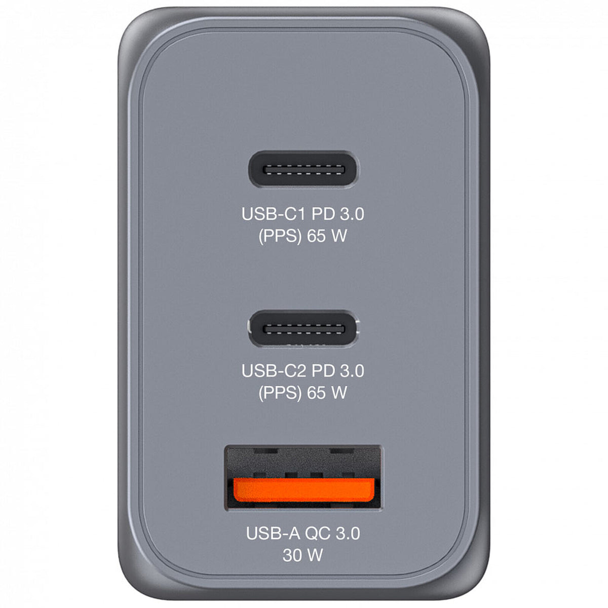 GaN nabíjačka Verbatim 65W, 2xUSB-C PD/USB-A QC 3.0