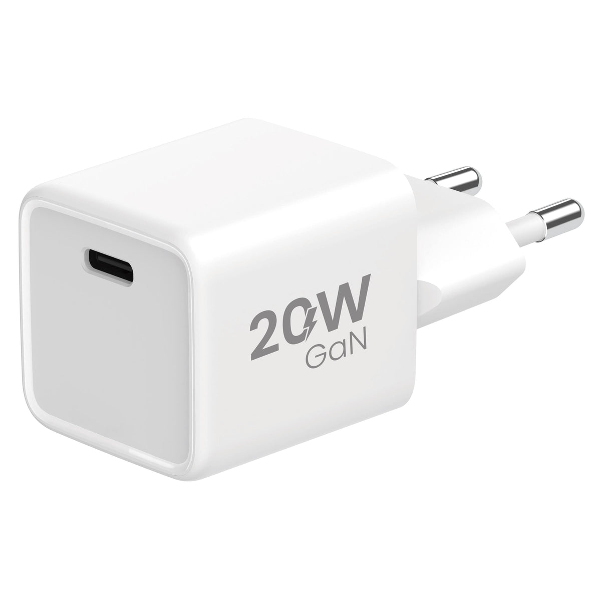 GaN nabíjačka WG 1xUSB-C s PD 20W, biela