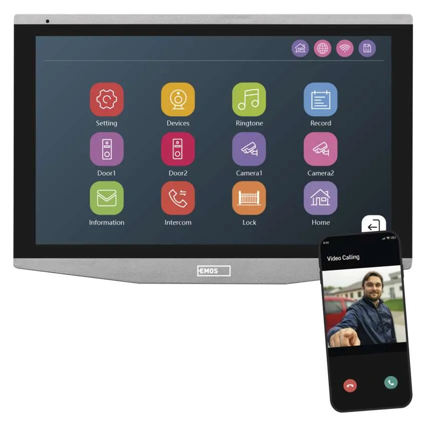 GOSMART PRÍDAVNÝ MONITOR 7&quot; LCD SLAVE IP-750B