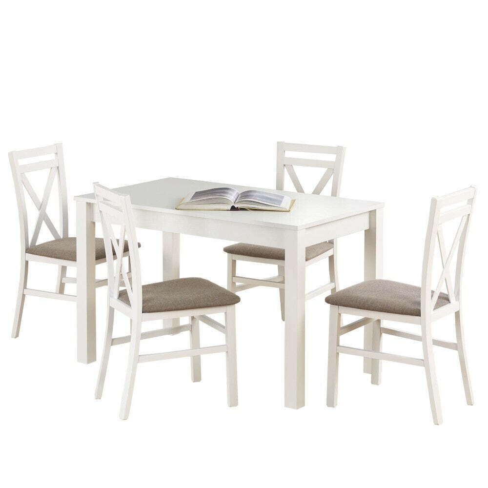 Jedálenský stôl Kioso 120x76x68 cm (biela)