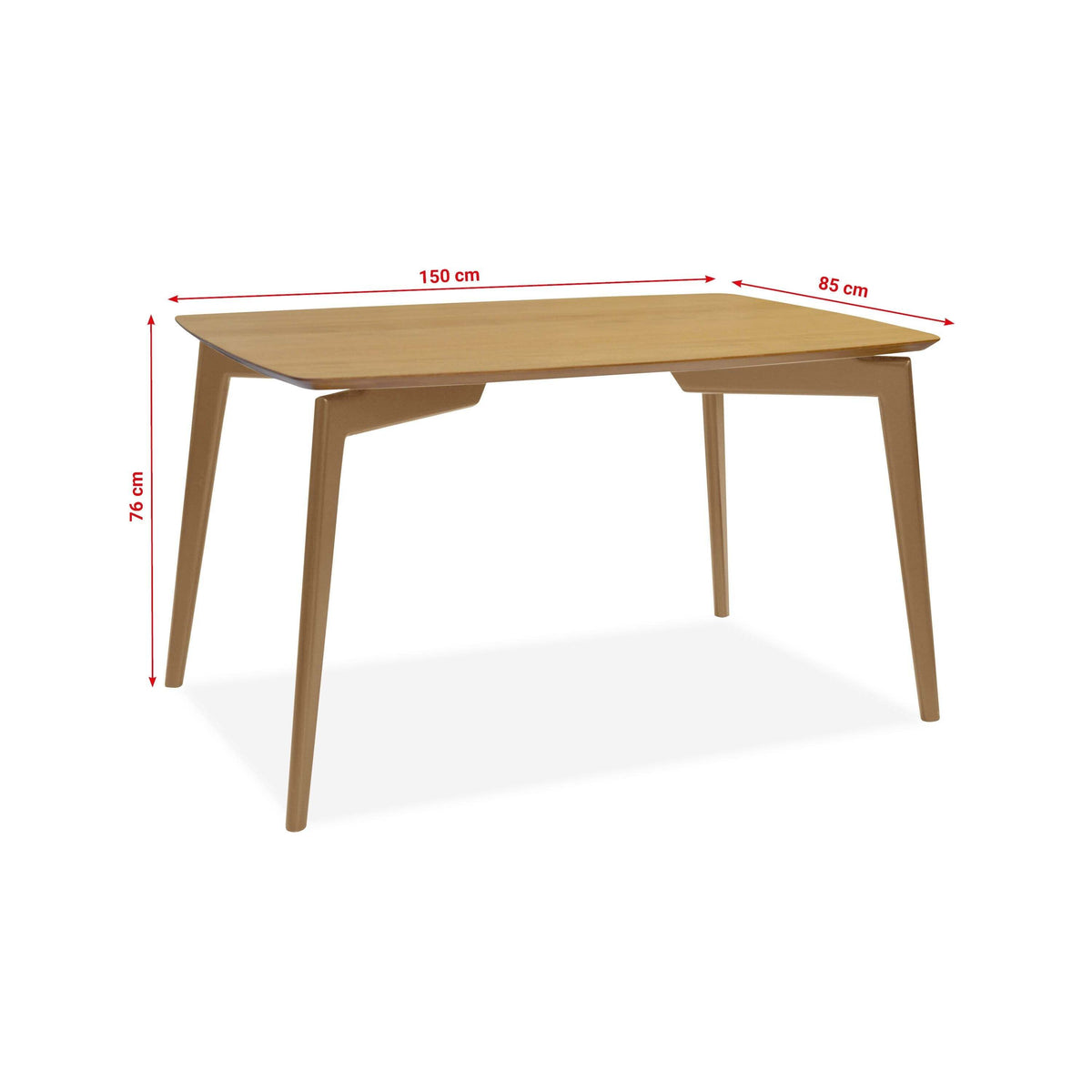 Jedálenský stôl Rusel 150x76x85 cm (buk) ROZBALENÉ