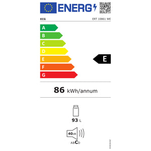 Jednodverová chladnička ECG ERT 10861 WE