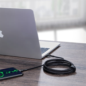 Kábel Baseus Cafule USB-C na USB-C, 2m, PD 100W, šedo-čierna