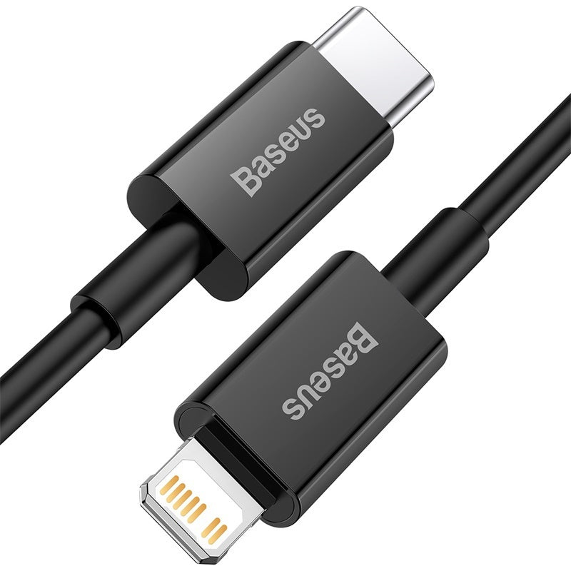 Kábel Baseus Superior USB-C na Lightning, 1m, 20W, čierna