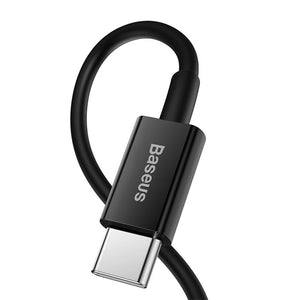 Kábel Baseus Superior USB-C na Lightning, 1m, 20W, čierna