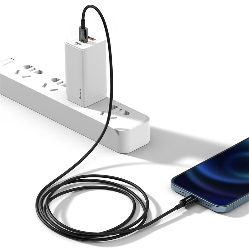 Kábel Baseus Superior USB-C na Lightning, 1m, 20W, čierna