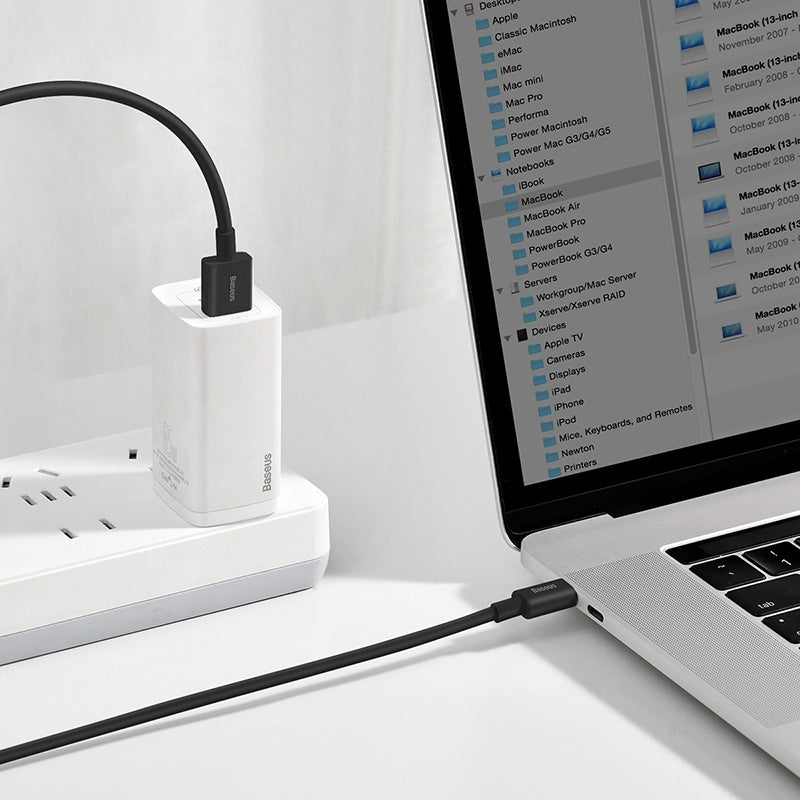 Kábel Baseus Superior USB na USB-C, 2m, 66W, čierna