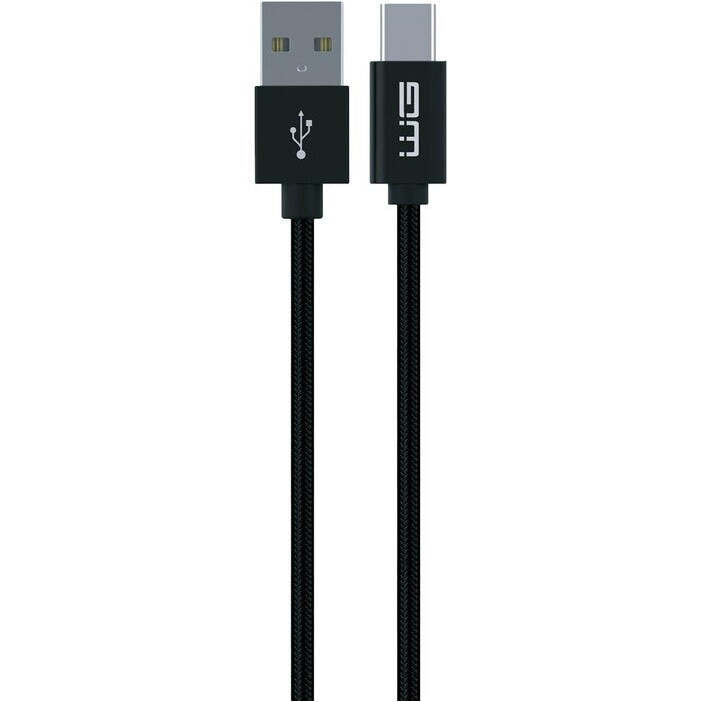 Kábel WG USB,Typ C na USB,predĺžený konektor,3A,1m,čierna