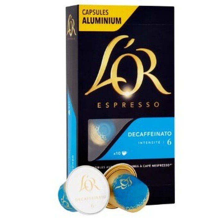 Kapsule L&#39;OR Espresso Decaffeinato, 10ks EXSPIRÁCIA