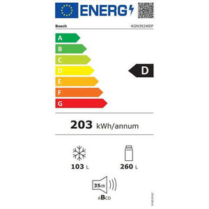 Kombinovaná chladnička Bosch KGN392WDF POŠKODENIA