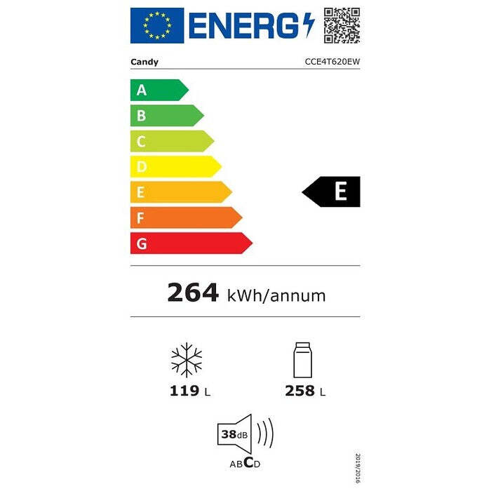 Kombinovaná chladnička Candy CCE4T620EW POŠKODENÝ OBAL