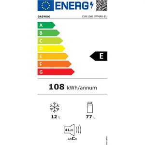 Kombinovaná chladnička Daewoo CUS1001EWMA0-EU