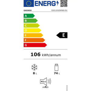 Kombinovaná chladnička Daewoo CUS1101EWMA0-EU