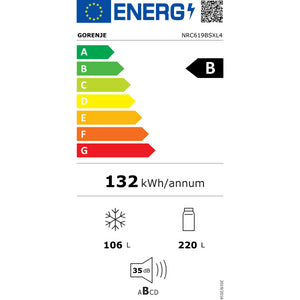 Kombinovaná chladnička Gorenje NRC619BSXL4