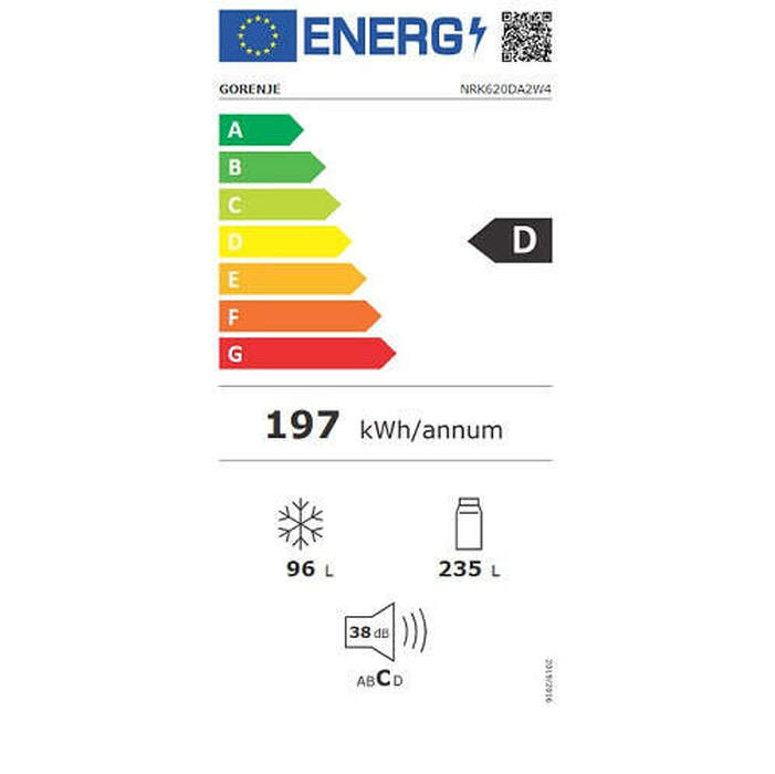 Kombinovaná chladnička Gorenje NRK620DA2W4