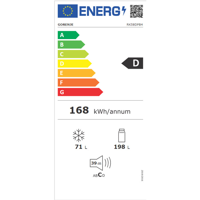 Kombinovaná chladnička Gorenje RK418DPB4