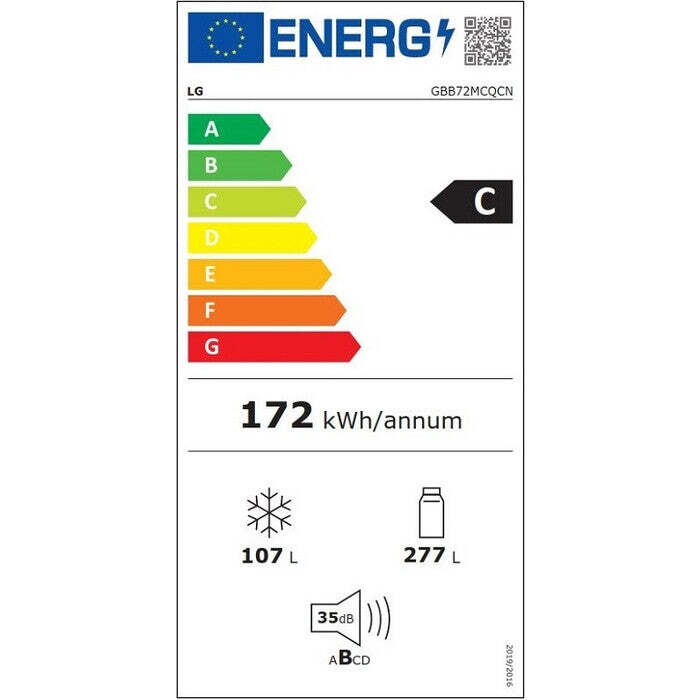 Kombinovaná chladnička LG GBB72MCQCN DROBNÉ KOZMETICKÉ CHYBY