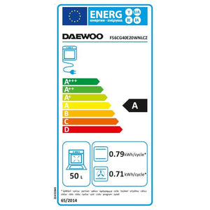 Kombinovaný sporák Daewoo F56CG40E20WNLCZ