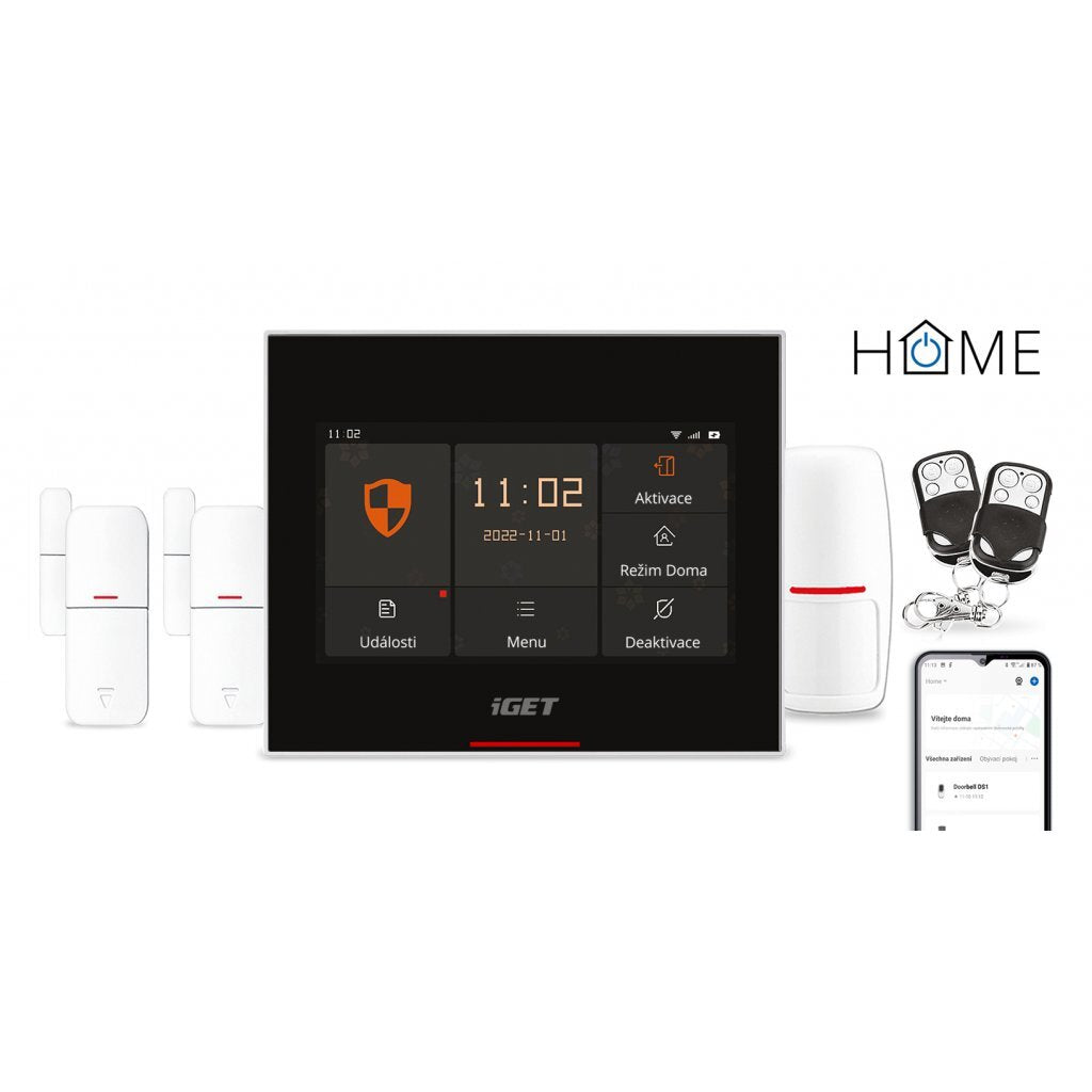 Kompletná sada iGET HOME Alarm X5 - Wi-Fi / GSM systém