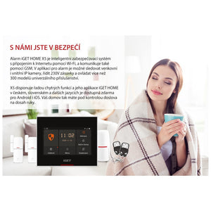 Kompletná sada iGET HOME Alarm X5 - Wi-Fi / GSM systém